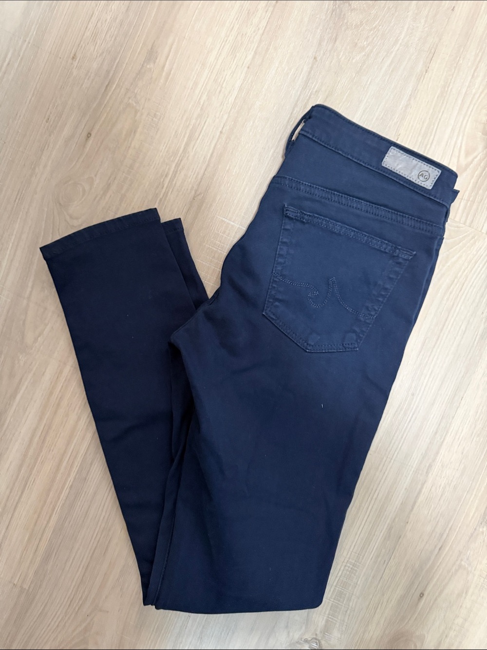 AG Adriano Goldschmied Dark Wash Super Skinny Ankle Legging Denim Jeans. Sz 26 - Picture 3 of 12